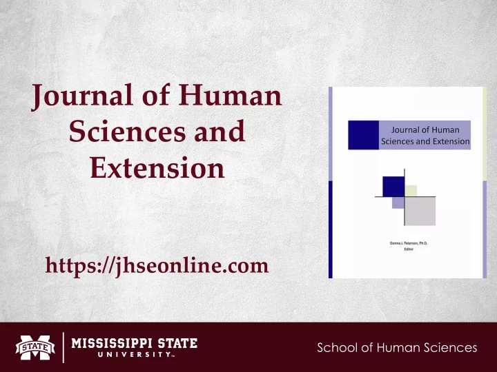 sciences and