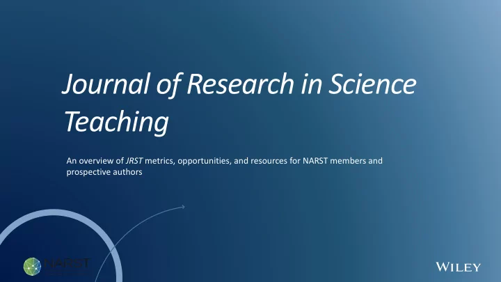 journal of research in science teaching