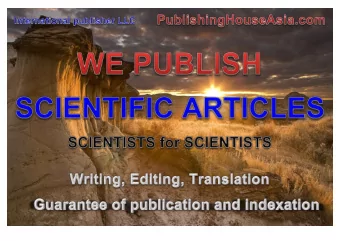 International publisher  our achievements during 3 years : 1298 published articles  in Scopus