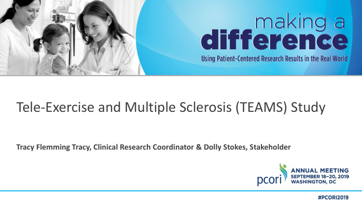 tele exercise and multiple sclerosis teams study