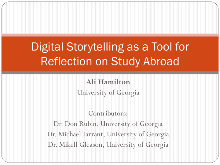 digital storytelling as a tool for
