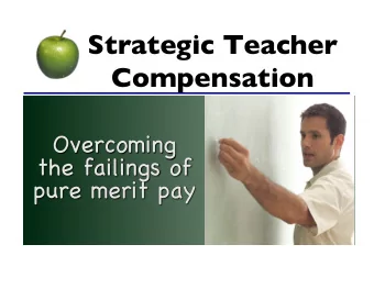 Strategic Teacher Compensation   Strategic Teacher Compensation   Doug Peter  Hering
