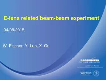 APEX 04/08/2015  1. BTF: different beam size and different beam current  2. BTF: Octupole  3. BTF: