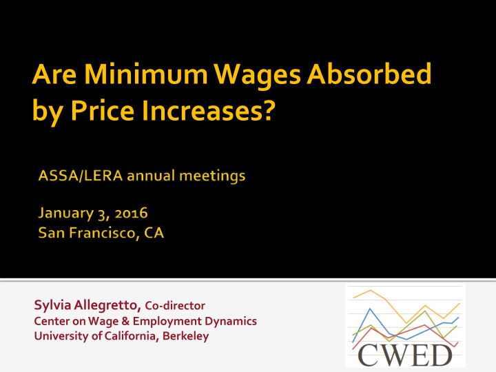are minimum wages absorbed by price increases