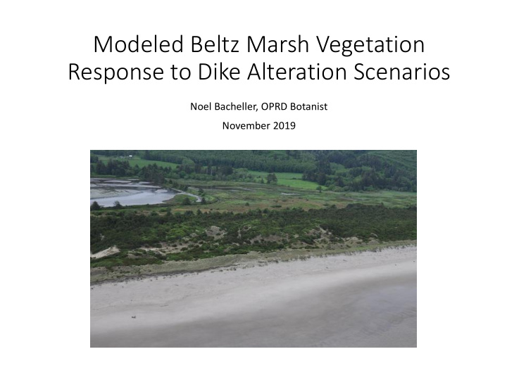 response to dike alteration scenarios