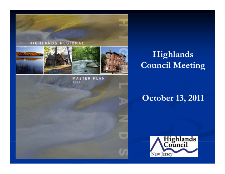 highlands highlands council meeting october 13 2011