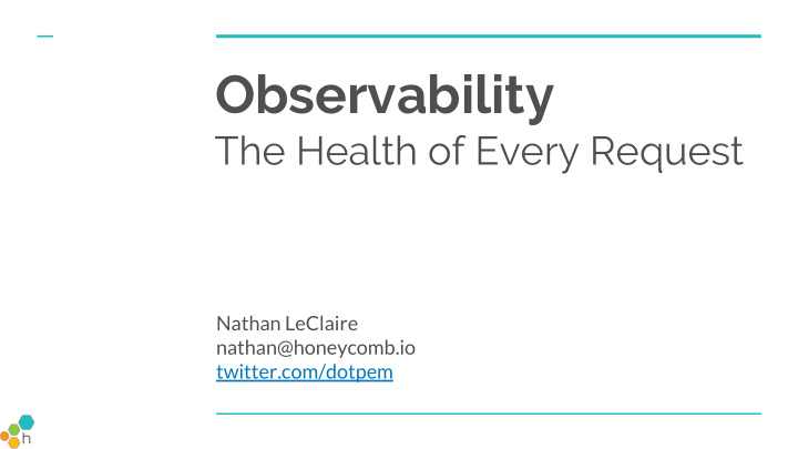 observability