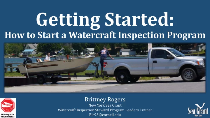getting started