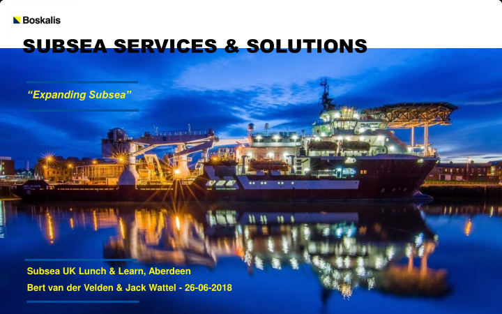 subsea services solutions