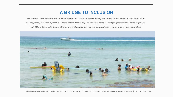 a bridge to inclusion