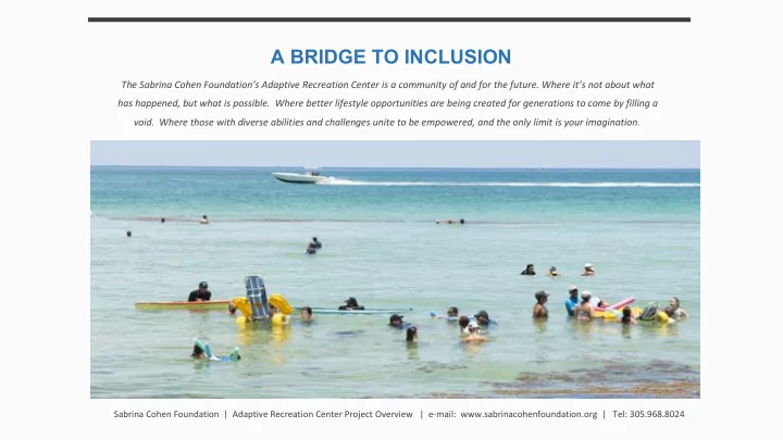 a bridge to inclusion