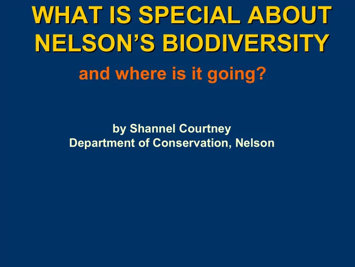 what is special about what is special about nelson s