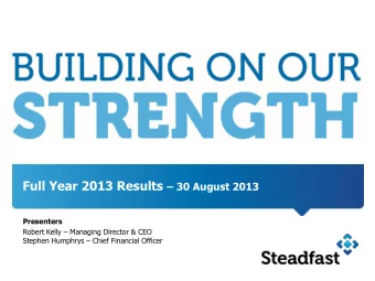 Important Notice  This presentation contains general information in summary form which is current