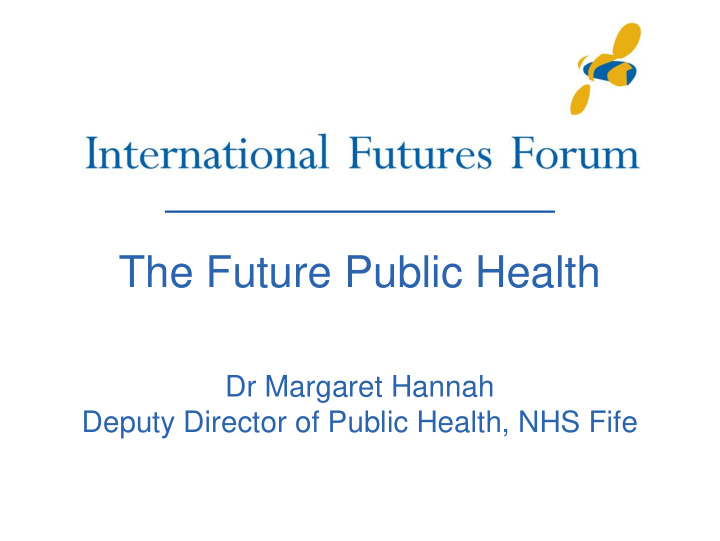 the future public health