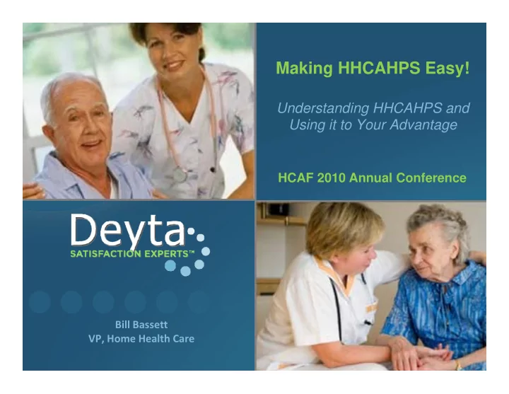 making hhcahps easy making hhcahps easy