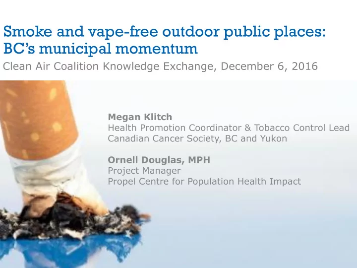 smoke and vape free outdoor public places bc s municipal