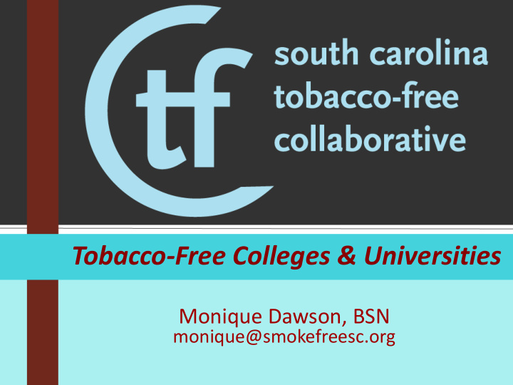 tobacco free colleges universities