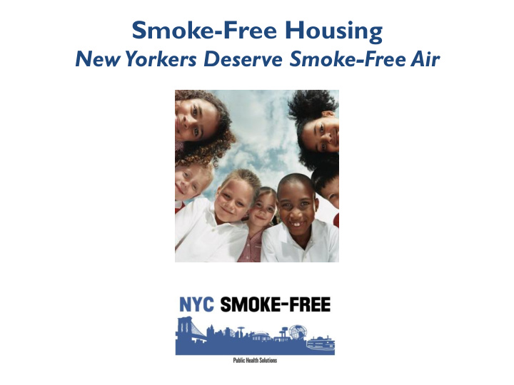 smoke free housing