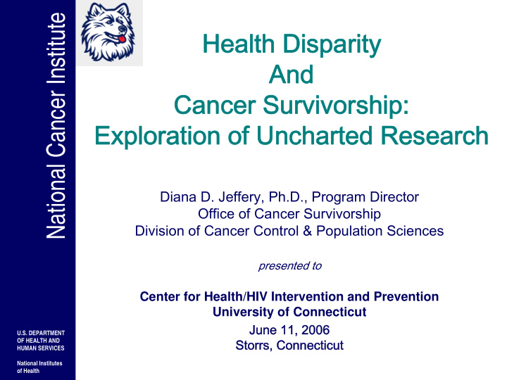 national cancer institute health disparity and cancer