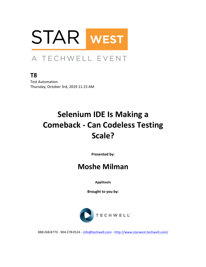 selenium ide is making a comeback can codeless testing