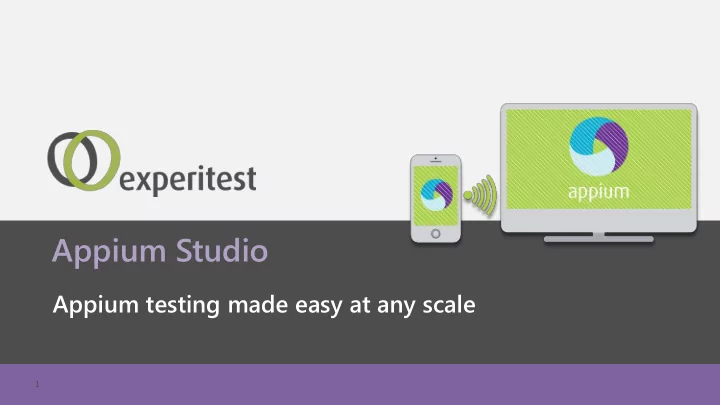 appium studio