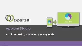 Appium Studio  Appium testing made easy at any scale  1  Appium Studio by Experitest  Easily start