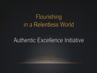 Fear of Failure  (Pressure)  Moving Beyond our Neurology  From Stress Reduction  To Stress