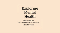 exploring mental health