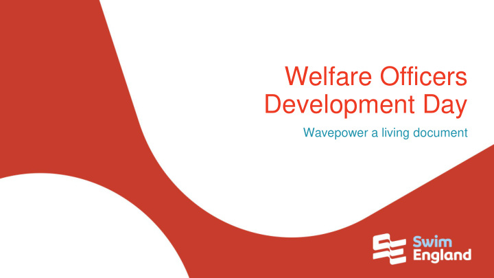 welfare officers development day