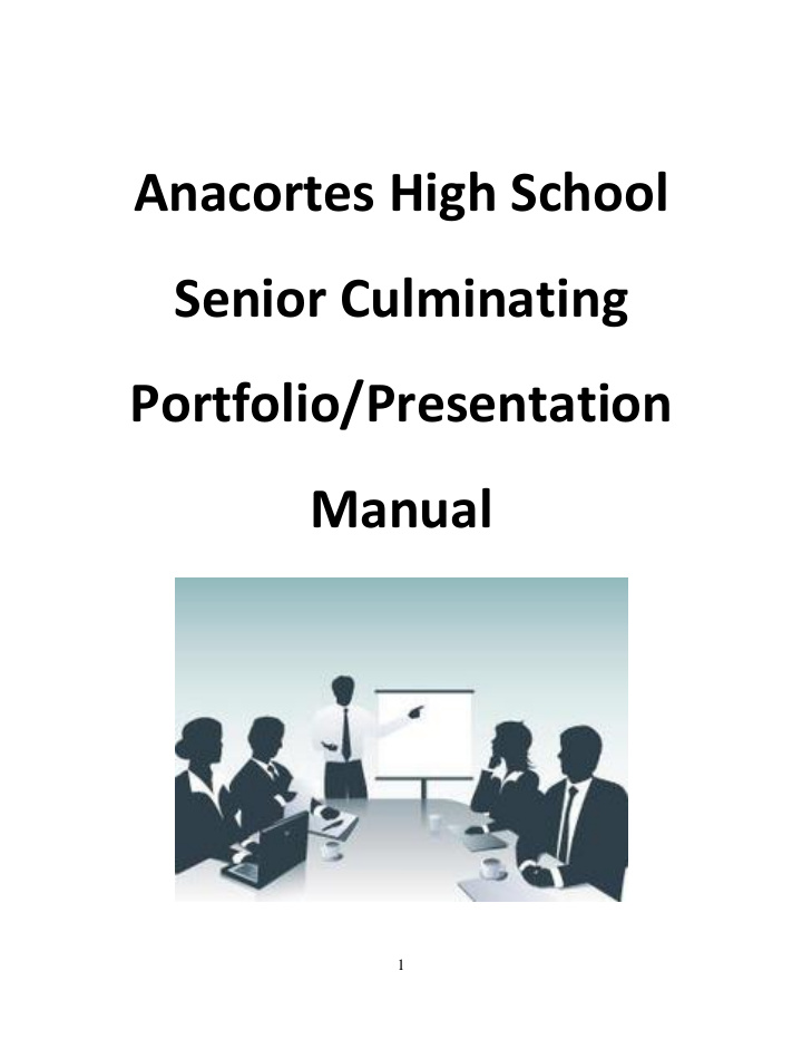 anacortes high school senior culminating portfolio