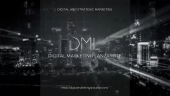 DIGITAL AND STRATEGIC MARKETING  https://digitalmarketinglanzarote.com/  PROFILE &amp; SERVICES