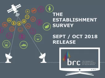 THE  ESTABLISHMENT  SURVEY  SEPT / OCT 2018  RELEASE  THE ES  25,000 ANNUAL SAMPLE