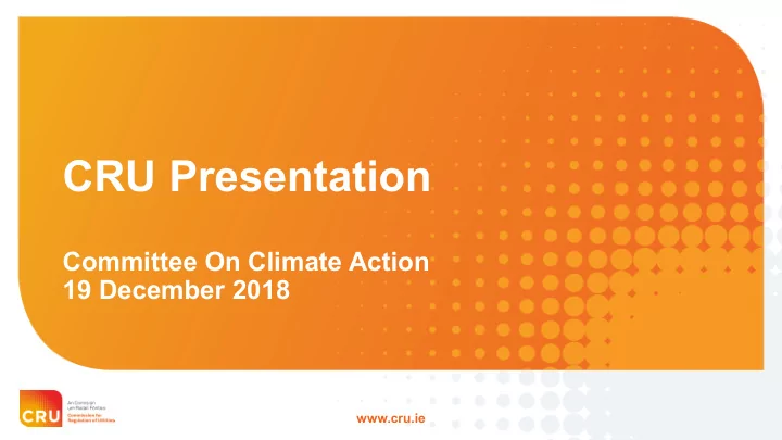 cru presentation