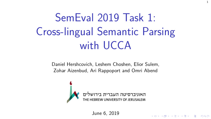 semeval 2019 task 1 cross lingual semantic parsing with