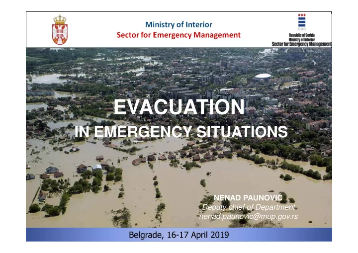 evacuation