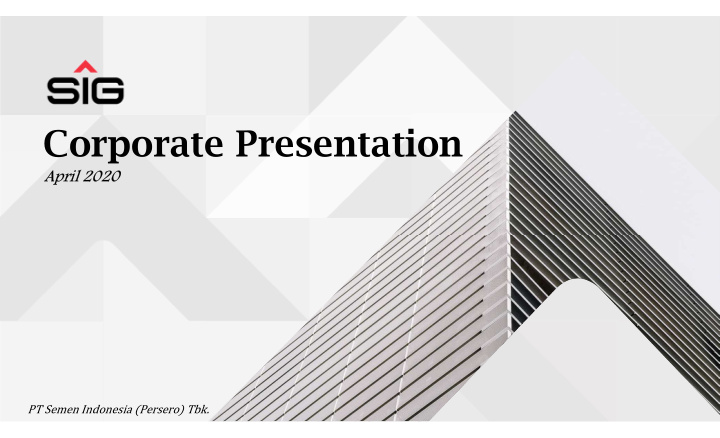 corporate presentation