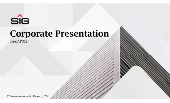 Corporate Presentation  April 2020  PT Semen Indonesia (Persero) Tbk.  Milestones  Facts 53 Million