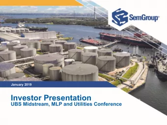 Investor Presentation  UBS Midstream, MLP and Utilities Conference  Non-GAAP Financial Measures