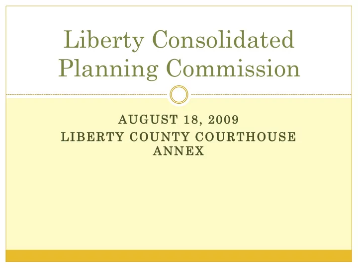 liberty consolidated planning commission