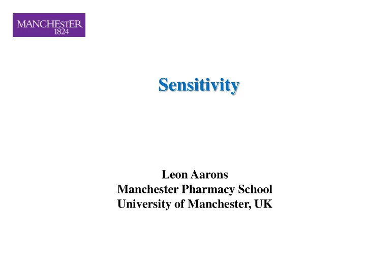 sensitivity