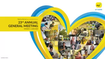 Sensitivity: Internal  PRESENTATION BY MANAGEMENT  1  Digi At A Glance  Our Purpose and Strategy  2