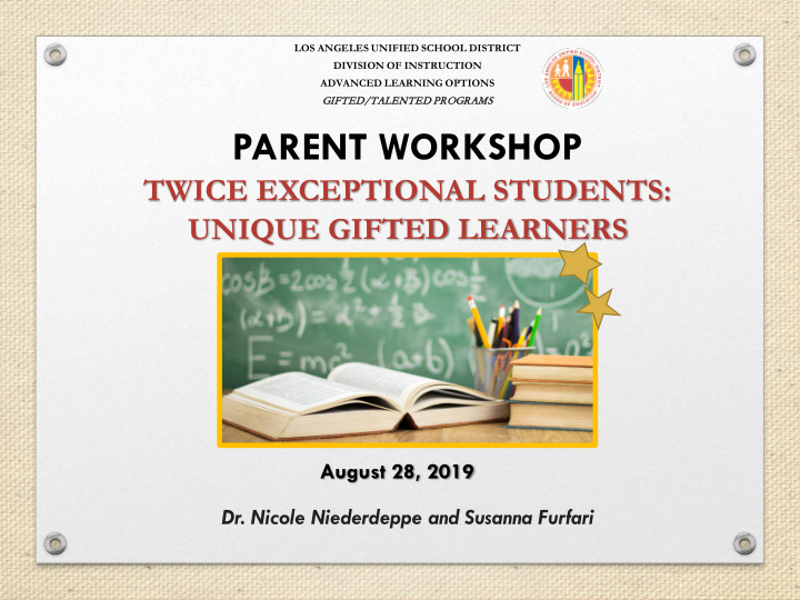 parent workshop