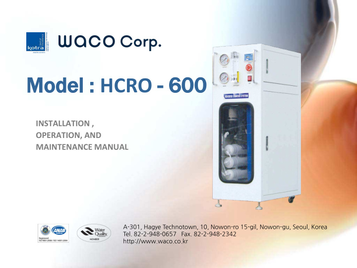 model hcro 600 00