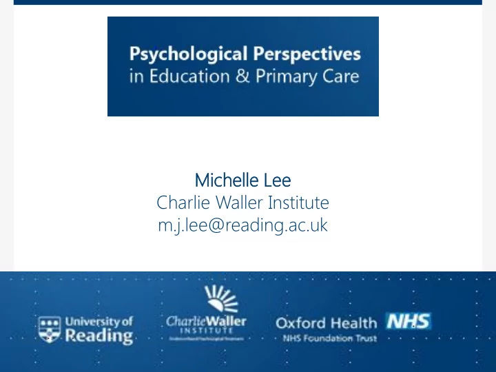 michel elle l e lee charlie waller institute m j lee