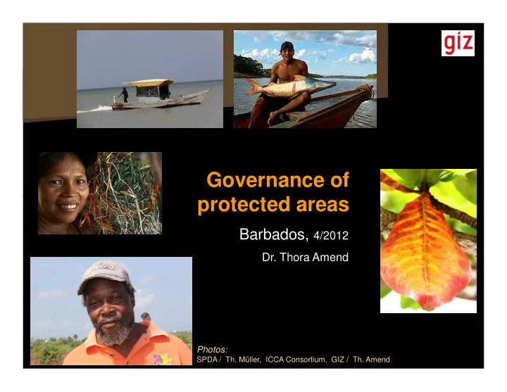 governance of protected areas protected areas