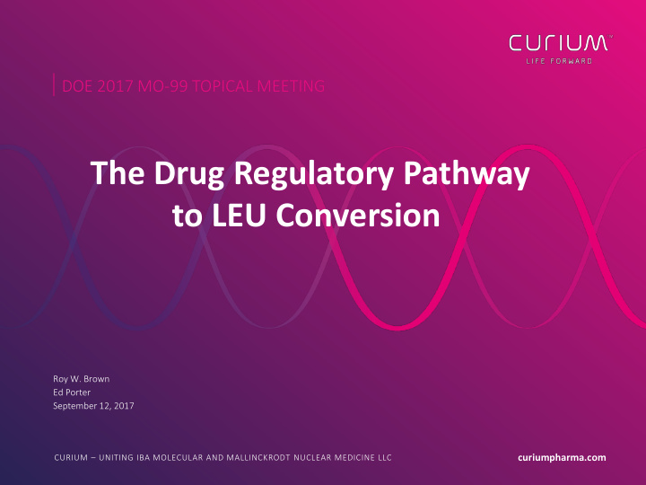 the drug regulatory pathway to leu conversion