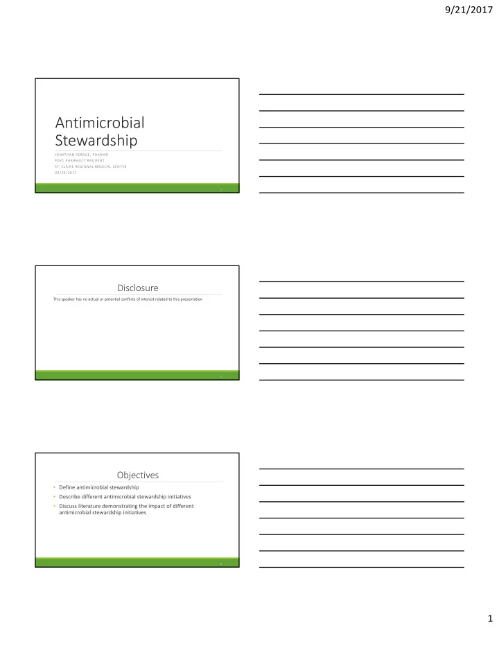 antimicrobial stewardship