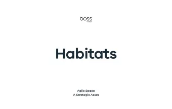 Habitats  Agile Space  A Strategic Asset  Habitats  Boss Design identifjes six Habitats to  be