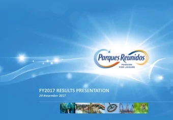 FY2017 RESULTS PRESENTATION  29 November 2017  1  FY17 Results Presentation  1  Disclaimer  This