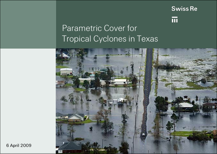 parametric cover for tropical cyclones in texas